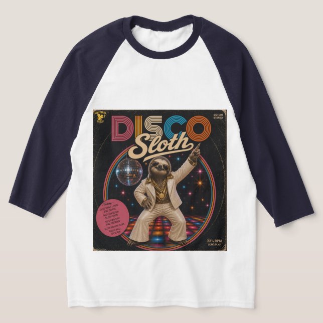 Disco Sloth T-Shirt (Laydown)