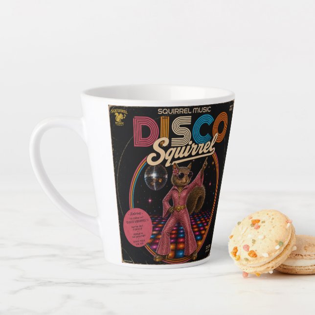 Disco Squirrel Duo Latte Mug (In Situ)