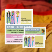 Disco Style, Casual Dress Day Fundraiser Advert