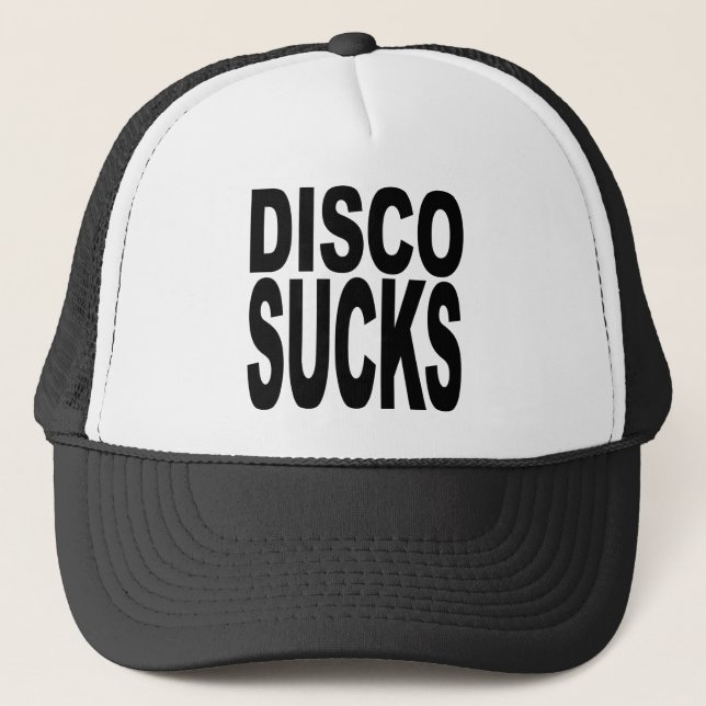 Disco Sucks Trucker Hat (Front)