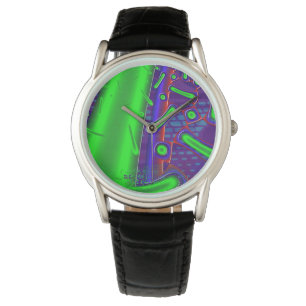 Disco Tech Dichroic Glass Fractal Watch