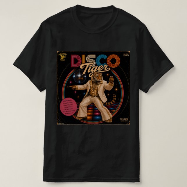 Disco Tiger Album T-Shirt (Design Front)