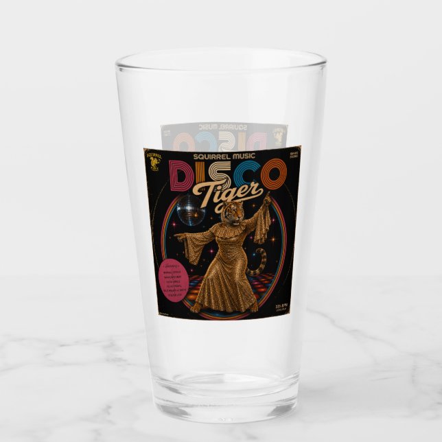 Disco Tigress Album Glass (Front)
