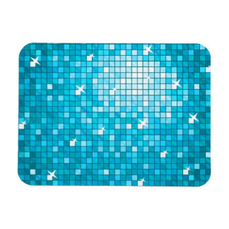 Disco Tiles Blue premium magnet