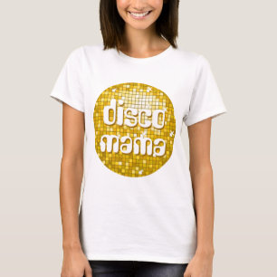 Disco Tiles "Gold" 'disco mama' spaghetti top