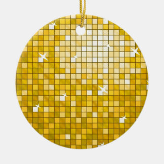 Disco Tiles "Gold" ornament round