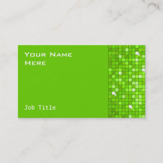 Disco Tiles Green business card side