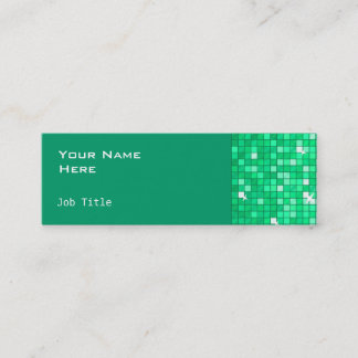 Disco Tiles Jade business card side skinny