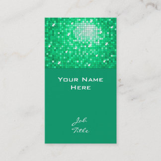 Disco Tiles Jade business card top