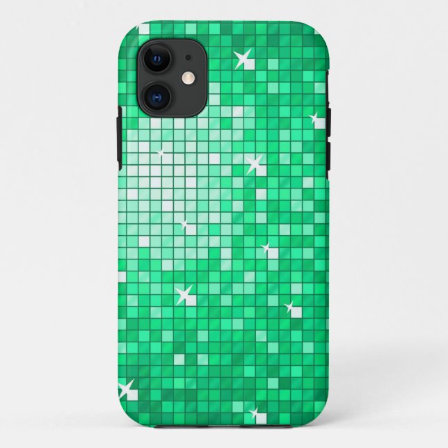 Disco Tiles Jade iPhone 5 case (Back)