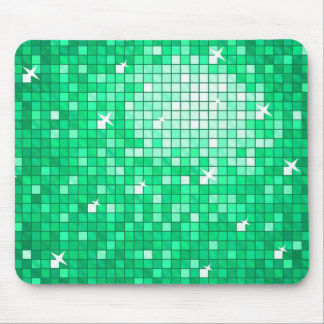 Disco Tiles Jade mousepad horizontal