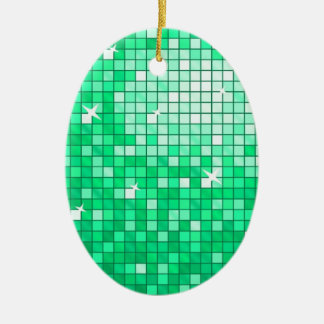 Disco Tiles "Jade" ornament oval