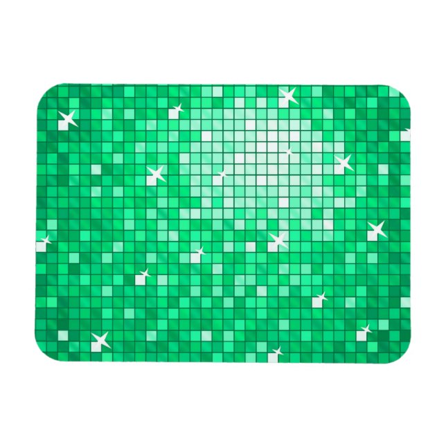 Disco Tiles "Jade" premium magnet (Horizontal)