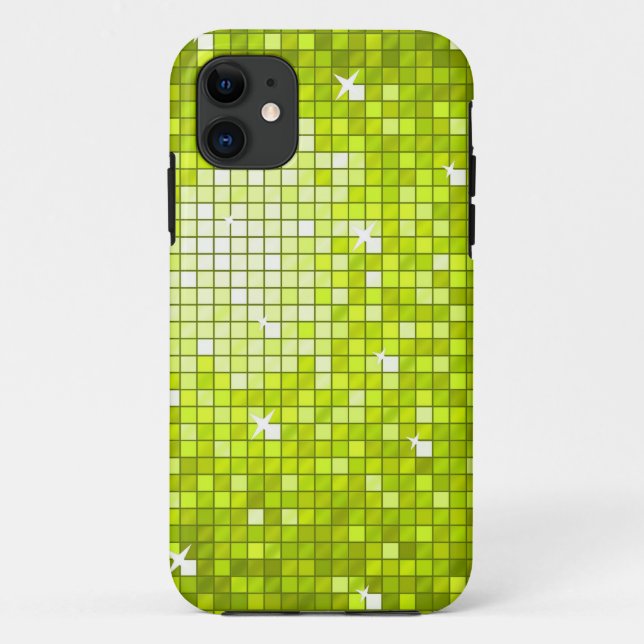 Disco Tiles Lime iPhone 5 case (Back)