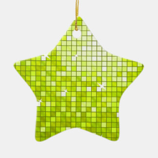 Disco Tiles Lime ornament star
