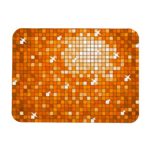 Disco Tiles Orange premium magnet