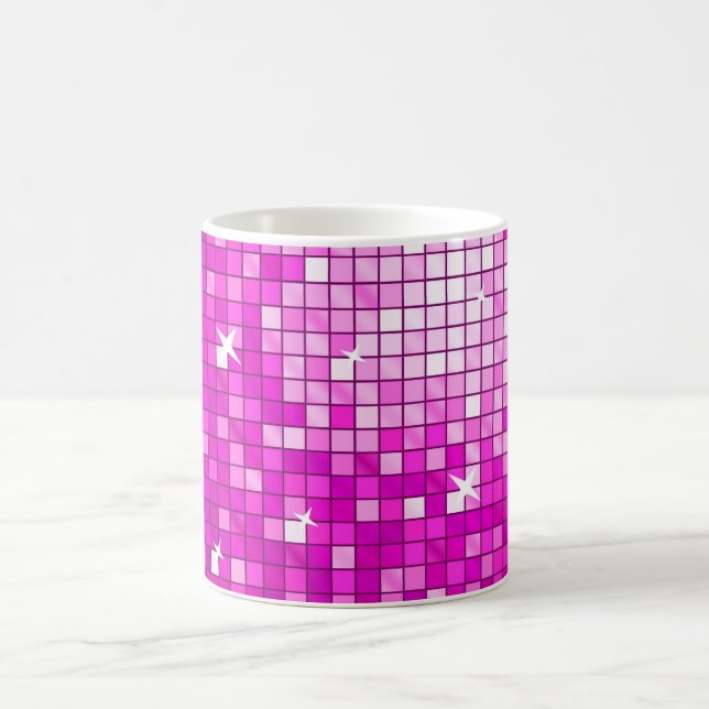 Disco Tiles Pink mug (Center)