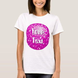 Disco Tiles Pink 'Your Text' spaghetti top