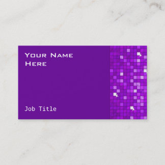 Disco Tiles Purple business card side