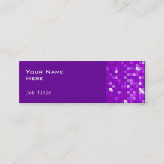 Disco Tiles Purple business card side skinny