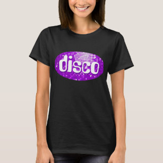 Disco Tiles Purple 'disco' t-shirt black