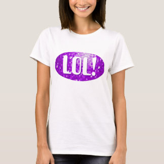 Disco Tiles Purple 'LOL!' spaghetti top