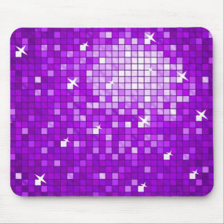 Disco Tiles Purple mousepad horizontal