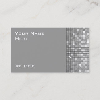 Disco Tiles "Silver" business card side