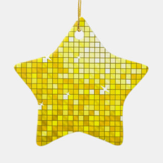Disco Tiles Yellow ornament star
