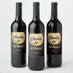 DISCO, WINE LABEL - cheers to years!