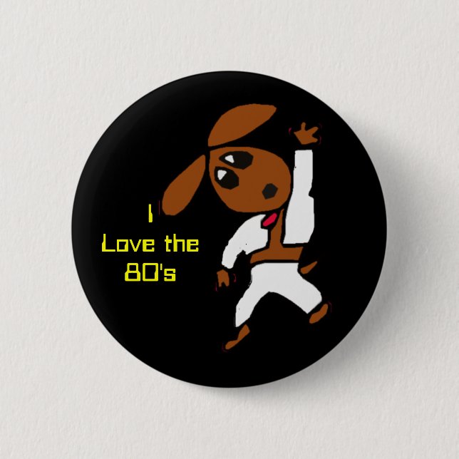 discodox, I Love the80's 6 Cm Round Badge (Front)