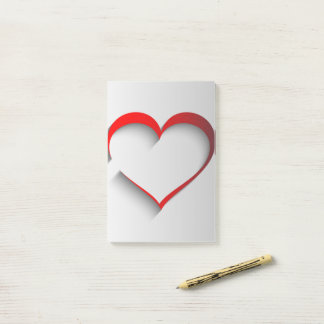 Disconnected Heart Post-it Notes