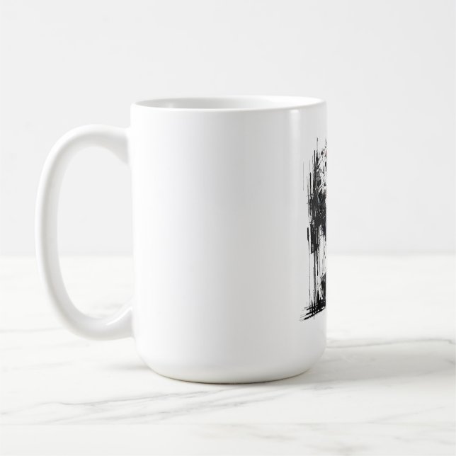 Disconnected Parallel Screens Silent Conversation  Coffee Mug (Left)