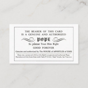 Discordian Pope Cards