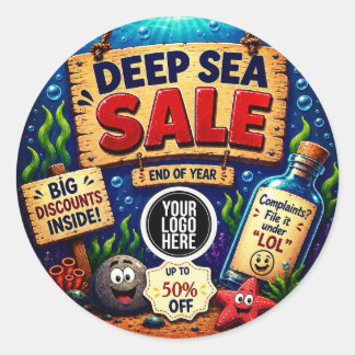 discount sale classic round sticker