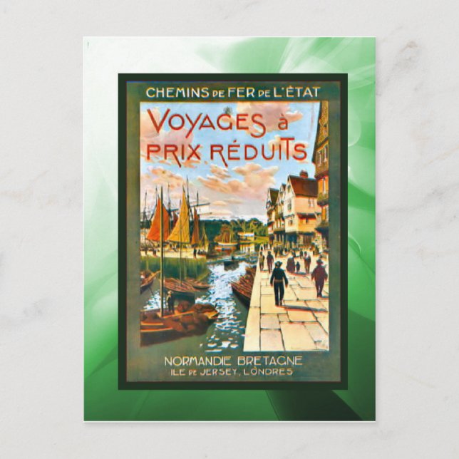 Discount trips to Brittany and Normandy Postcard (Front)
