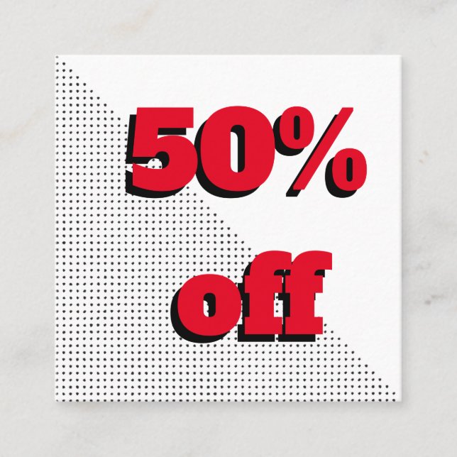 Discount voucher, pack in or loyalty card (Front)