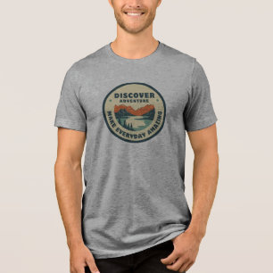 Discover Adventure logo on t-shirt Tri-Blend Shirt