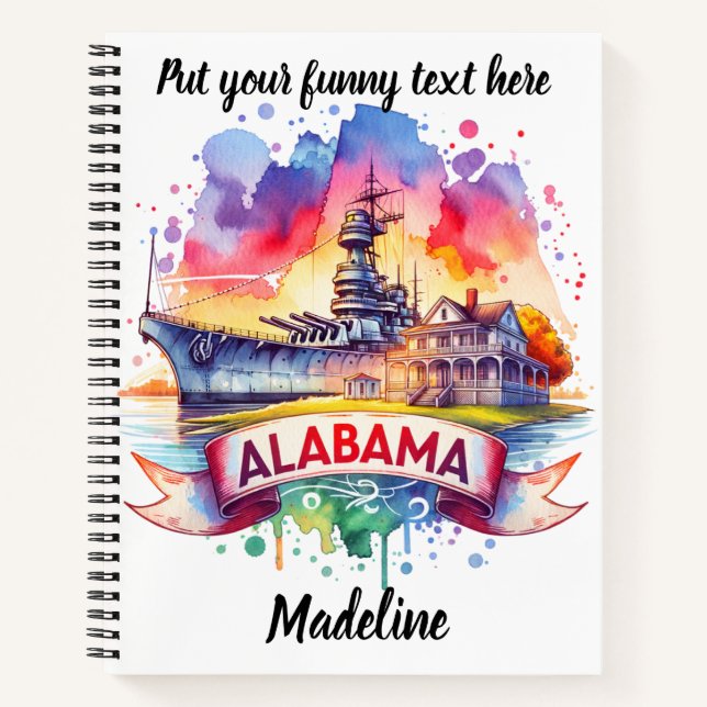 Discover Alabama's waterfront charm Notebook (Front)