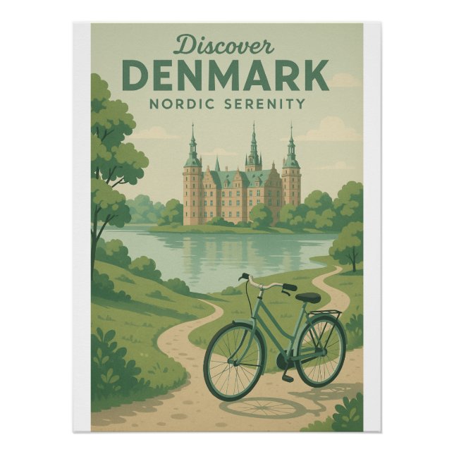 Discover Denmark – Nordic Serenity Poster (Front)