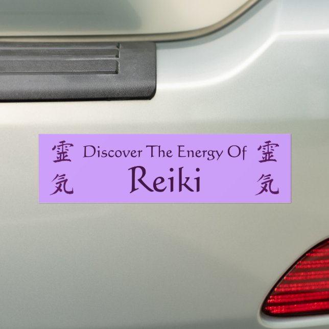 Discover Energy Of Reiki Symbol  Bumper Sticker (On Car)