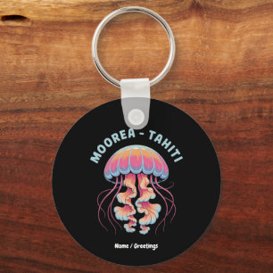 Discover French Polynesia Moorea Tahiti Key Ring