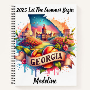 Discover Georgia's vibrant landscapes Notebook