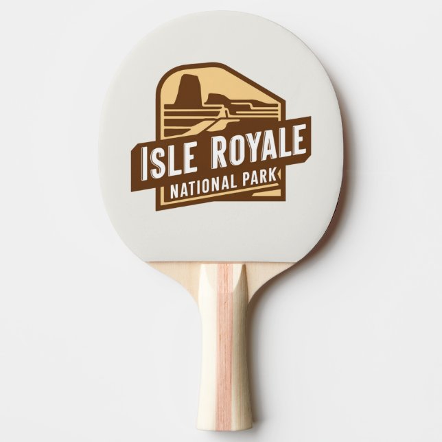 Discover Isle Royale National Park Ping Pong Paddle (Front)