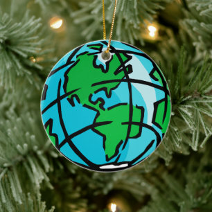 Discover Nostalgia: Retro Globe Ornament