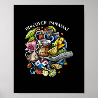 Discover Panama Vacation Souvenir Travel  Poster