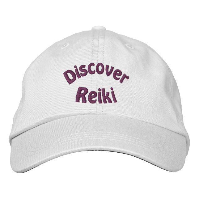 Discover Reiki Embroidered Hat (Front)