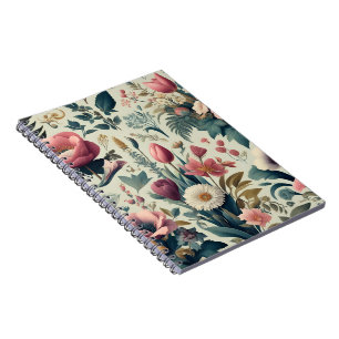 Discover Stunning Spring Floral Botanical Pattern Notebook