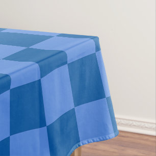 Discover the Allure of Blue Chequerboard Pattern Tablecloth
