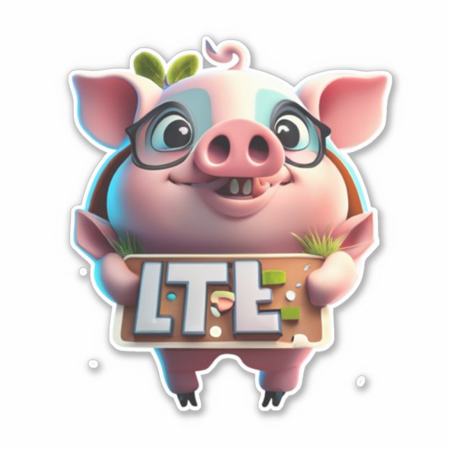 Discover the Art of Sticker Crafting with Pig (Front)